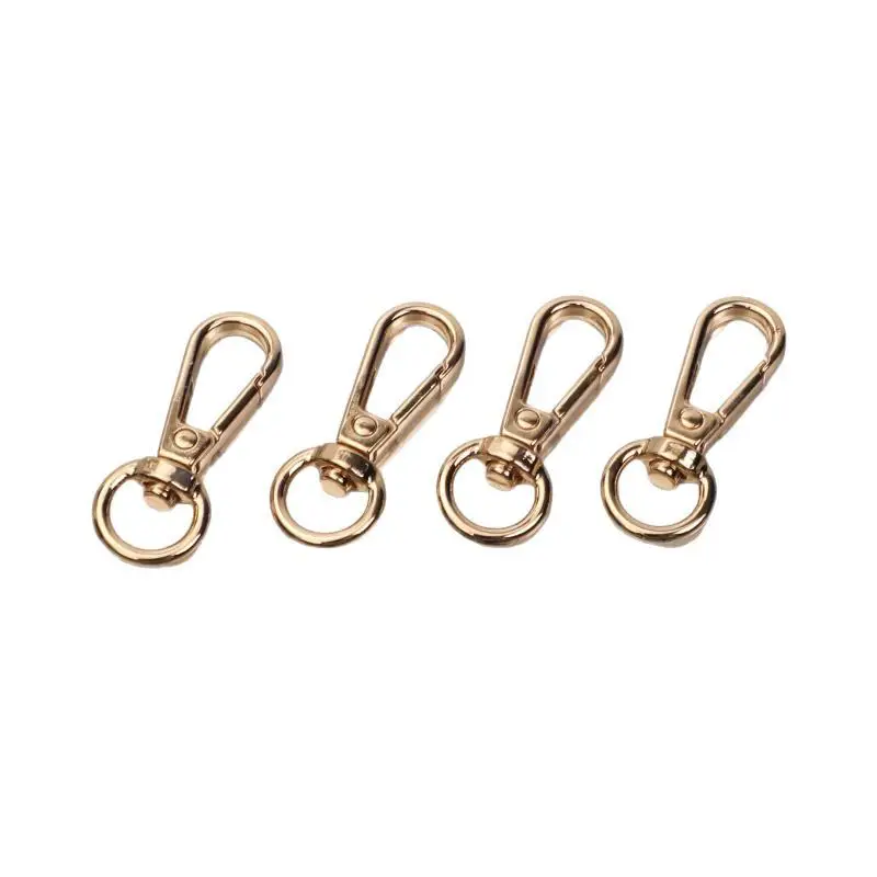 2Pcs Duty Swivel Lobster Claw Clasps Gold Silver Push Gate Snap Hooks Trigger Clips For Handbag Purse Keychain Accessories