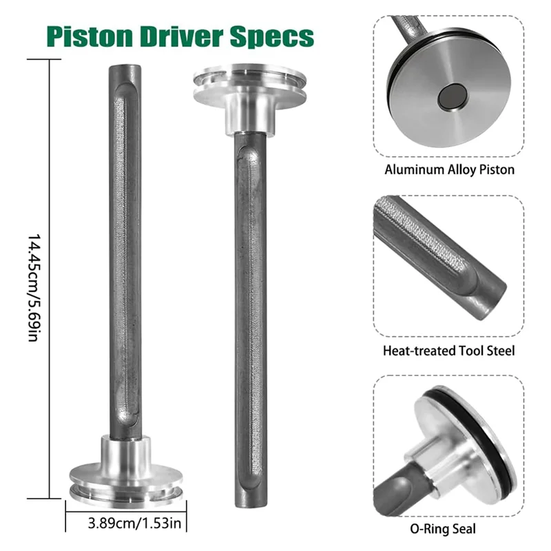 AAAC-878-156 Gruppo driver pistone aftermarket per Hitachi-NV45AB, NV45AB2, NV45AB2M, NV45AB2(S), confezione da 2