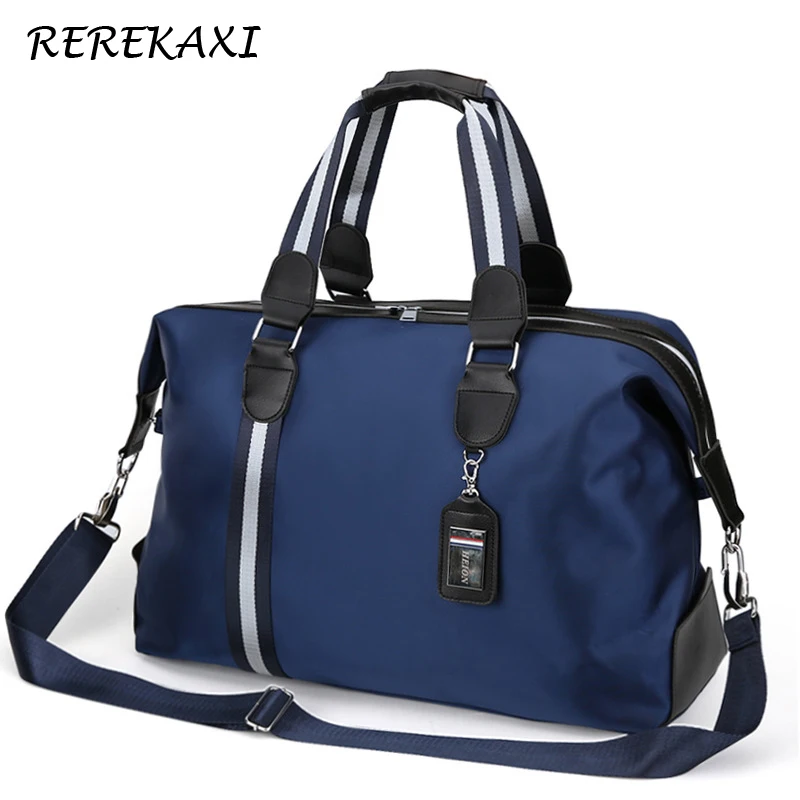 REREKAXI Large Capacity Men\'s Travel Bag Women Waterproof Nylon Hand Luggage Bag Multifunction Travel Duffle Bags Packing Cubes