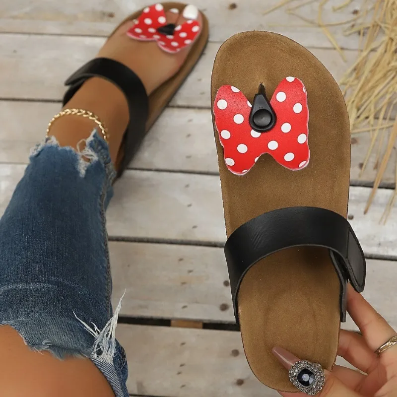 2026 New Hot Sale Butterfly Decor Casual Women's Flip Flops Summer Fashion Simple Soft Soled Comfort Women Shoes Мюли Женские