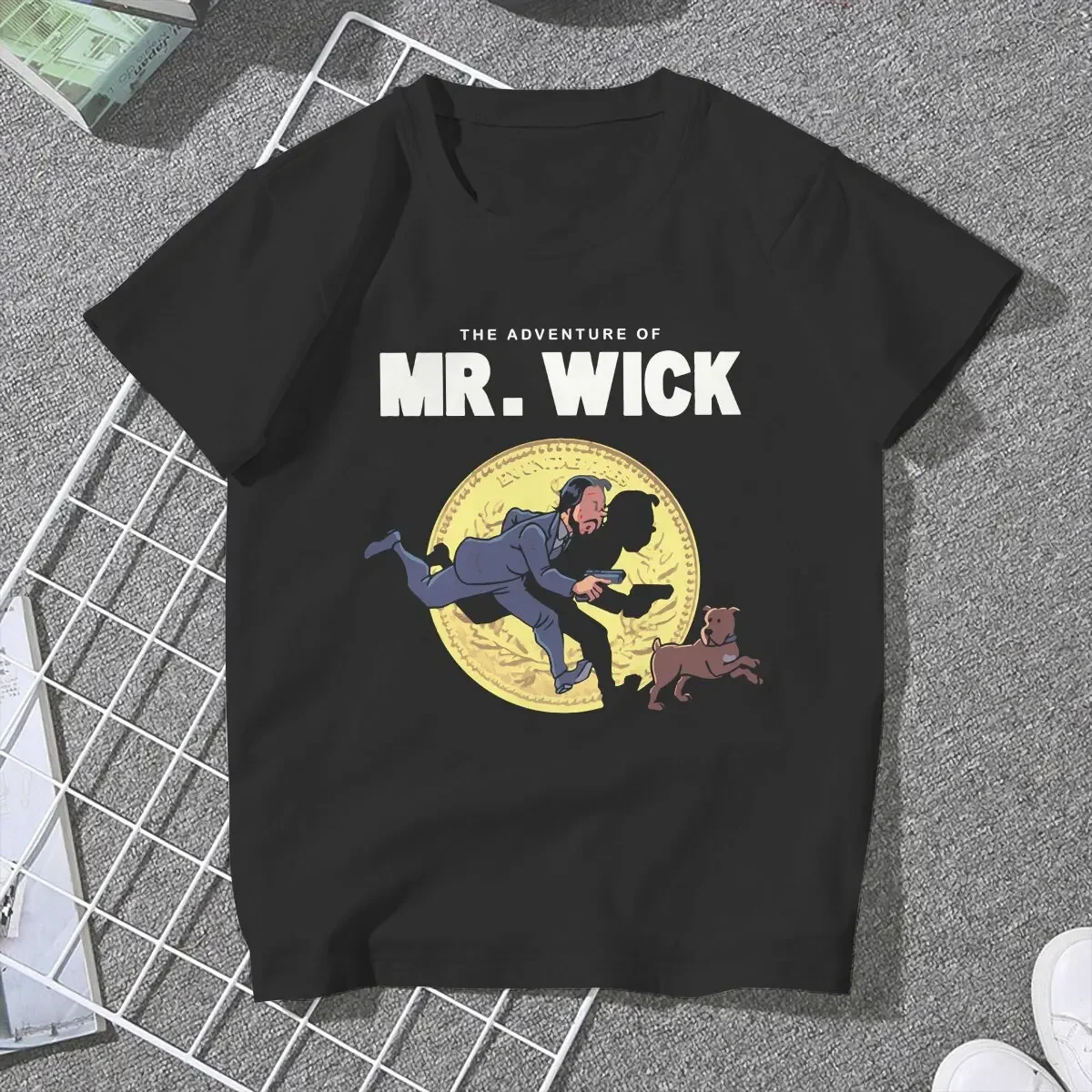 John Wick Movie Run T Shirt Graphic Women\'s Tees Summer Harajuku Crewneck Polyester TShirt