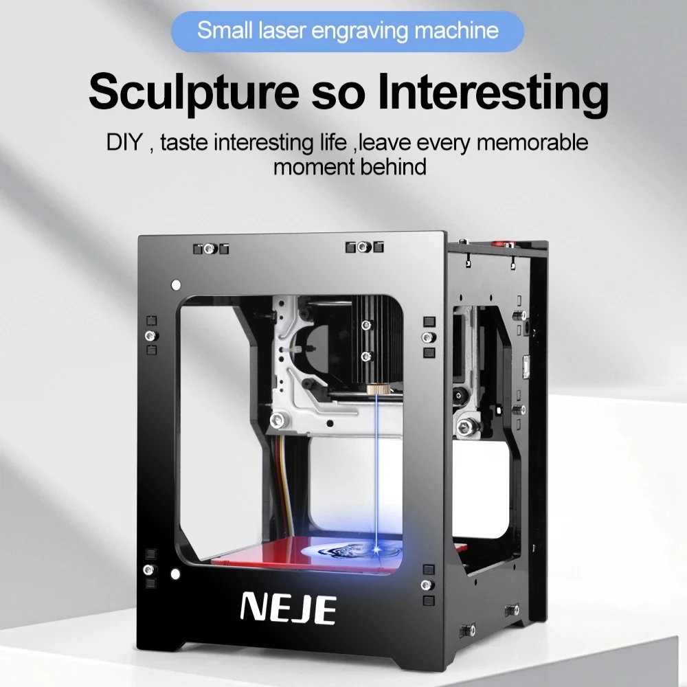 Mini Laser Marking Machine Diy Laser Cnc Engraving Machine Micro Laser 3w Logo Painted Dog Tag Mark Printer Cutter