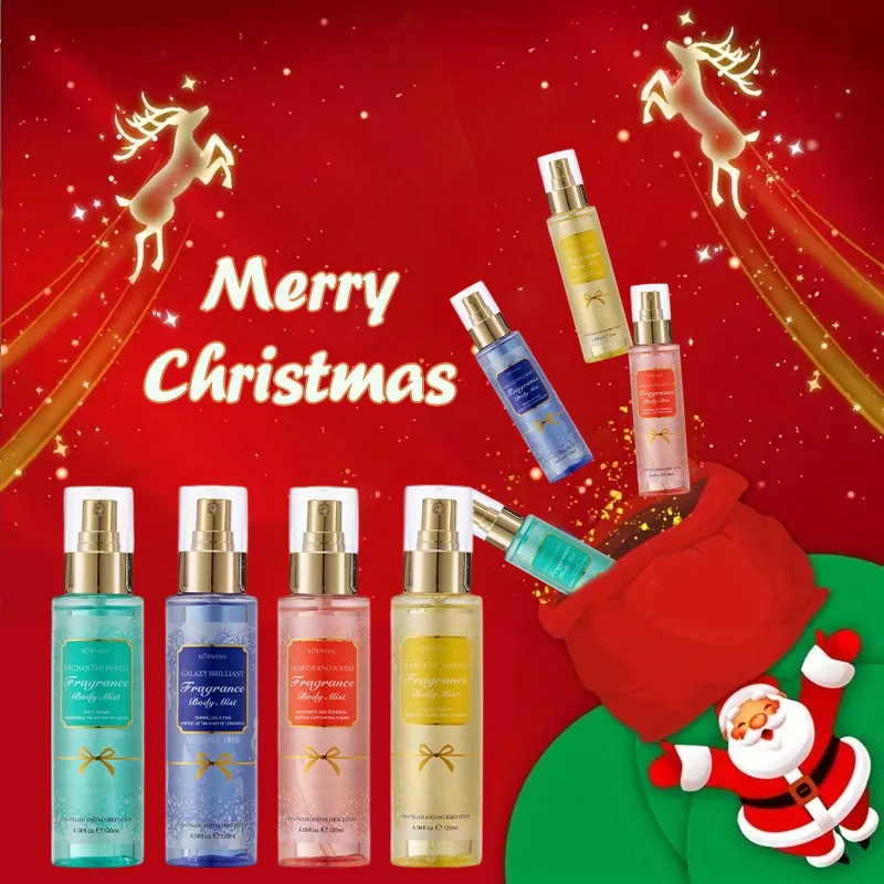 Body care Christmas set,fragrance spray and hand cream,charming fragrance,moisturizing,nourishing,locks in moisture,holiday gift