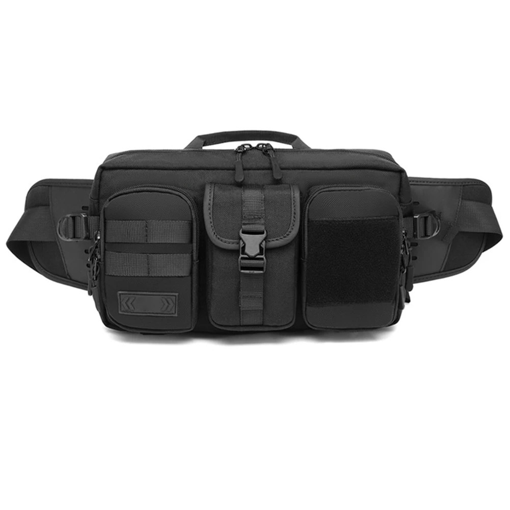 Super OZUKO Men'S Waist Bag Outdoor Hiking Waterproof Crossbody Bag Sports Multifunctional Large Capacity Waist Bag