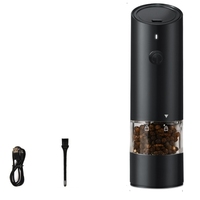 USB Rechargeable Pepper Grinder, Electric Pepper Grinder, Bbq Sea Salt Household Grinder