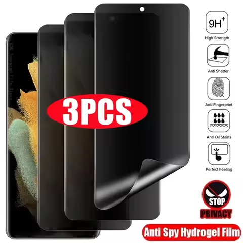 3pcs Anti-Privacy Screen Protector for Samsung Galaxy A54 A53 A52 A51 S24 S23 S22 S21 S20 Ultra Plus S23 S21 FE Hydrogel Film