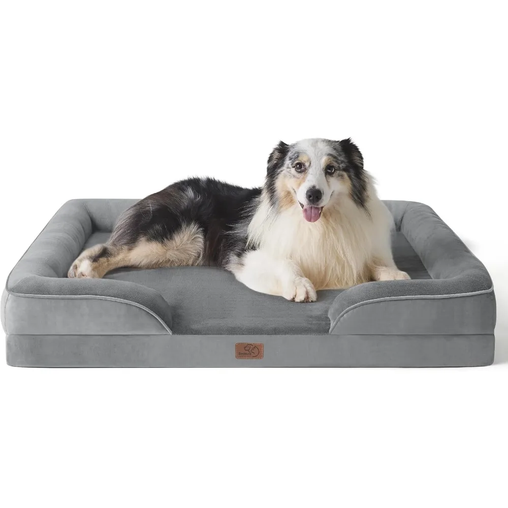 

Orthopedic Dog Bed for Extra Large Dogs - XL Washable Dog Sofa Beds Large, Supportive Foam Pet Couch Bed with Removable Washabl