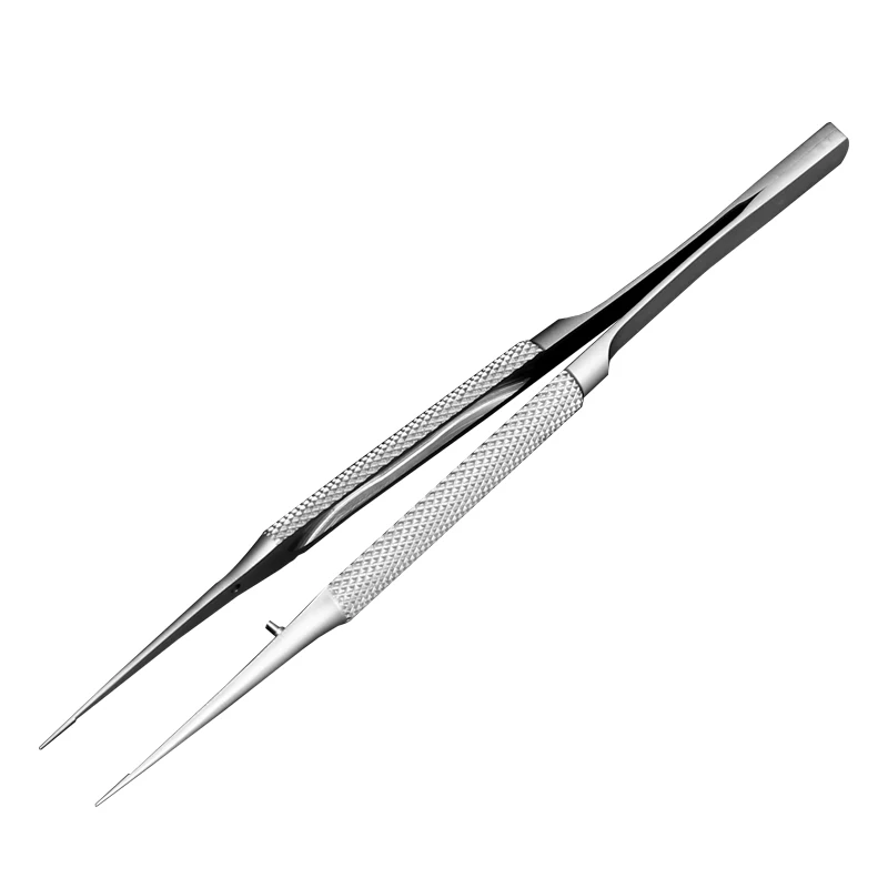 1pcs 11CM Ophthalmic Microsurgical Forceps Tweezers Stainless Steel Surgical Tool Titanium