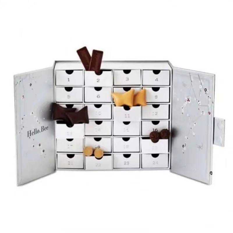 Customization.Customization.Empty Luxury Packaging Paper Gift Box Custom Christmas Advent Calendar Gift Box