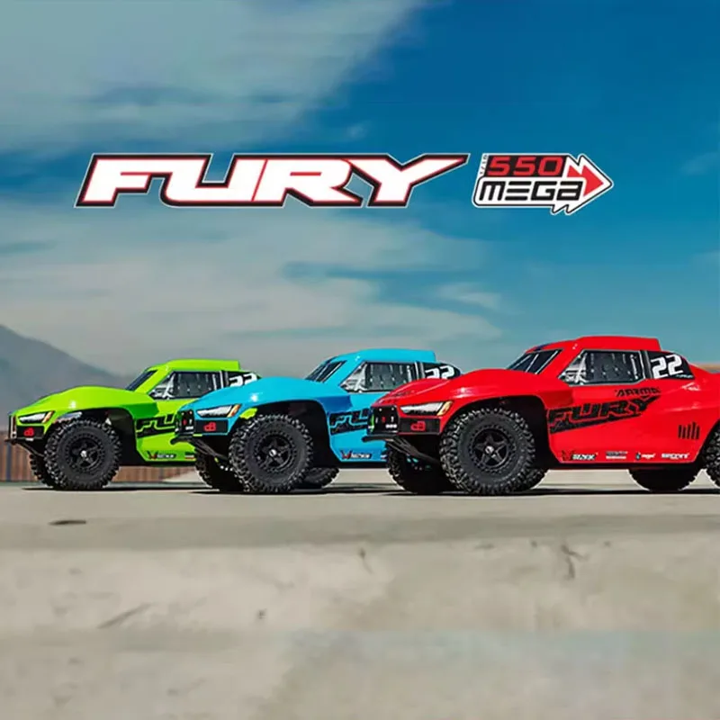

2,4 г полномасштабный пульт дистанционного управления Arrma Fury Mega Fury 1:10 профессиональный радиоуправляемый классический привод заднего колеса внедорожная модель автомобиля с короткой картой