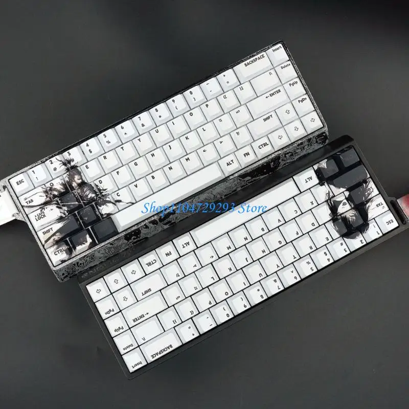 

Y2GD 68Key PBT Keycap Set for Mechanical Keyboards For 61/64/68 for FIRE68 MU68