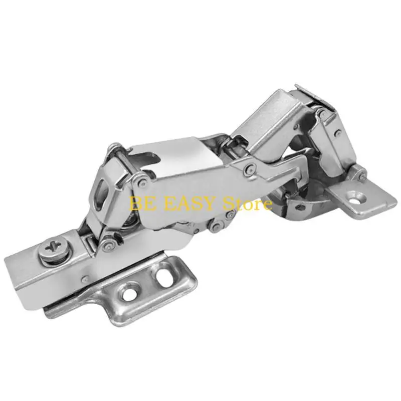 E28F Wide Angles Soft Close Cabinet Hinges 165 Degree 0 Protrusion Quick Install Door Hinges with Mounting Plate for House