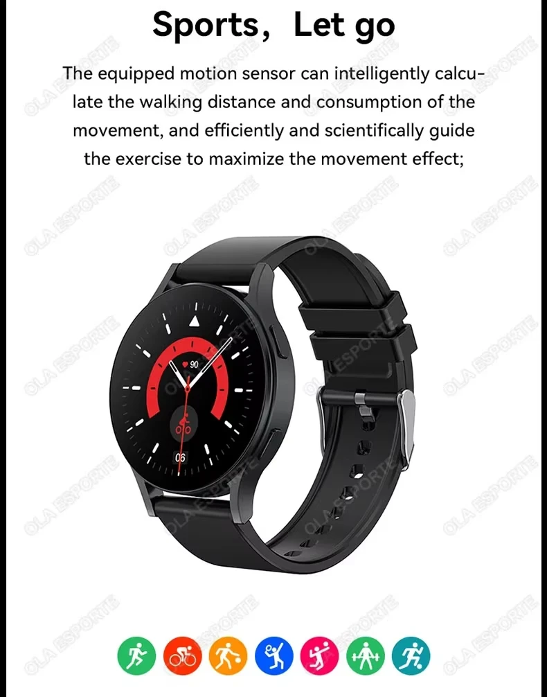 Bluetooth Smartwatch with Activity Tracking, TFT Display and Detachable Silicone Band description 8