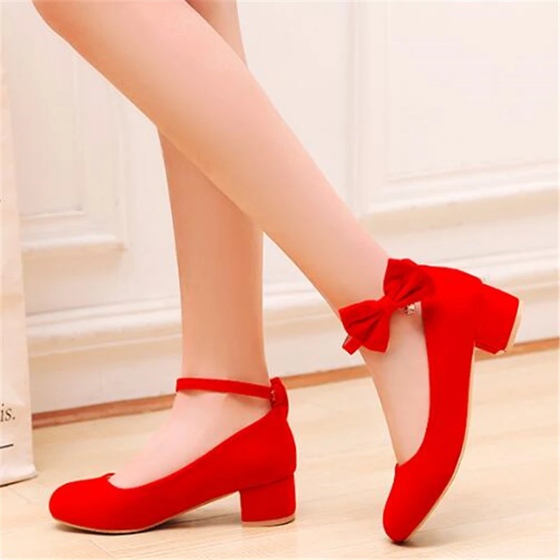 New Spring/Autumn Bow Shoes Children Girls High Heels Black Dress Dance Leather Shoes Student Baby Toddler Breathable Kids 04