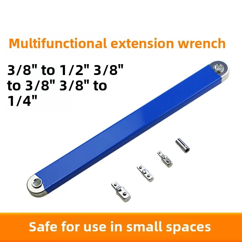 

Удлиненный многофункциональный универсальный регулируемый удлинительный ключ 3/8 с двойной головкой, трудосберегающий удлинительный ключ с трещоткой двойного назначения