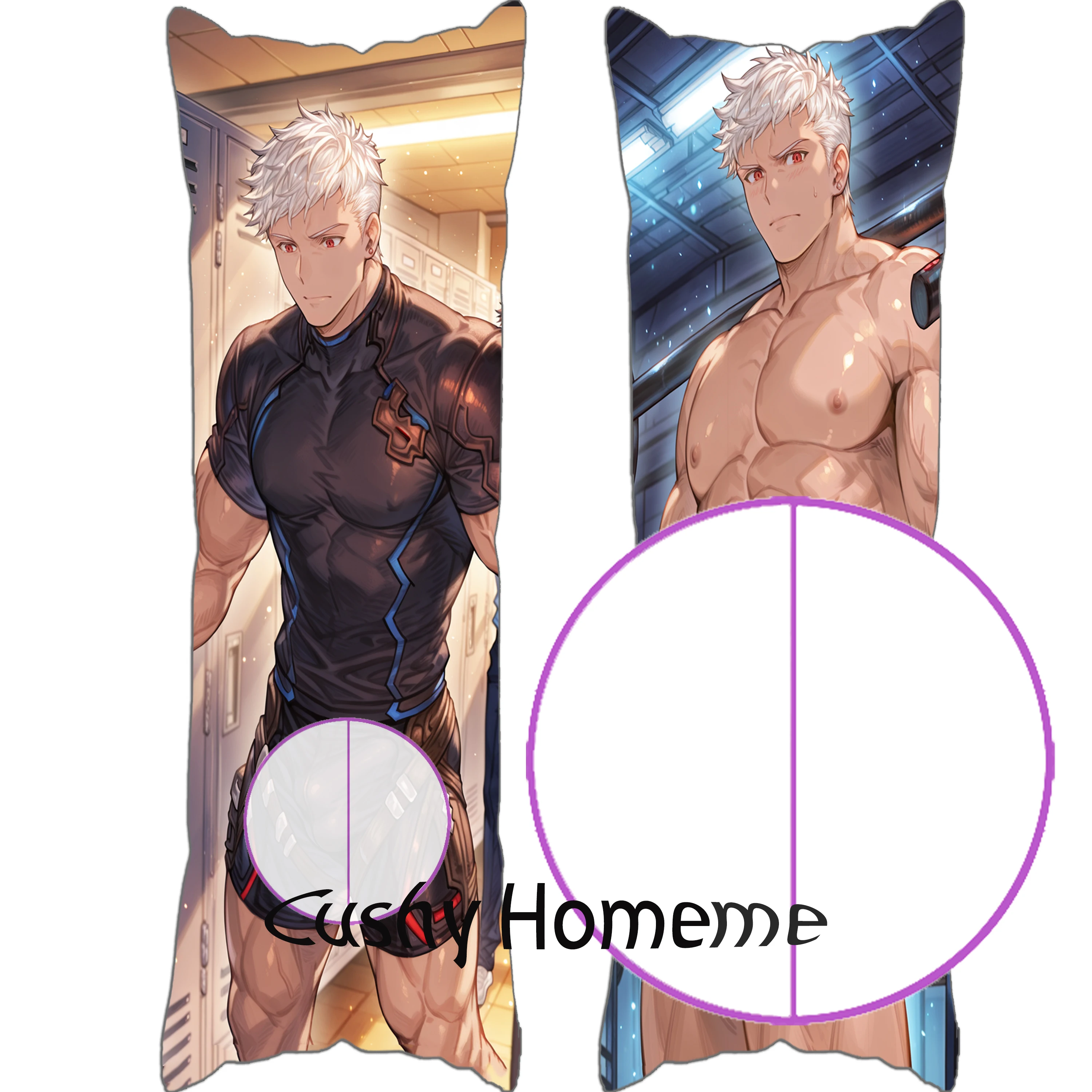 

Наволочка для дакимакуры с HD-принтом персонажа игры, премиум-ткань, подарок для фанатов аниме