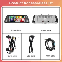 Autoradio sans fil CarPlay Android Auto, lecteur multimédia, écran d'affichage Linux pour BMW série 5 F10 F11 2012 – 2017 CIC NBT 6
