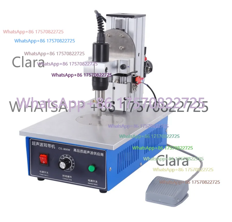 35K Por   Non-woven Mask Making Ear Loop Fabric Welder   sonic Spot Welding Machine