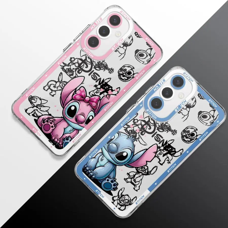 Cartoon Disney Stitch Phone Case for Samsung Galaxy A21s A52s A06 A02 A03s A71 A51 A10s A20s A50s A31 A04e A05s Clear Soft