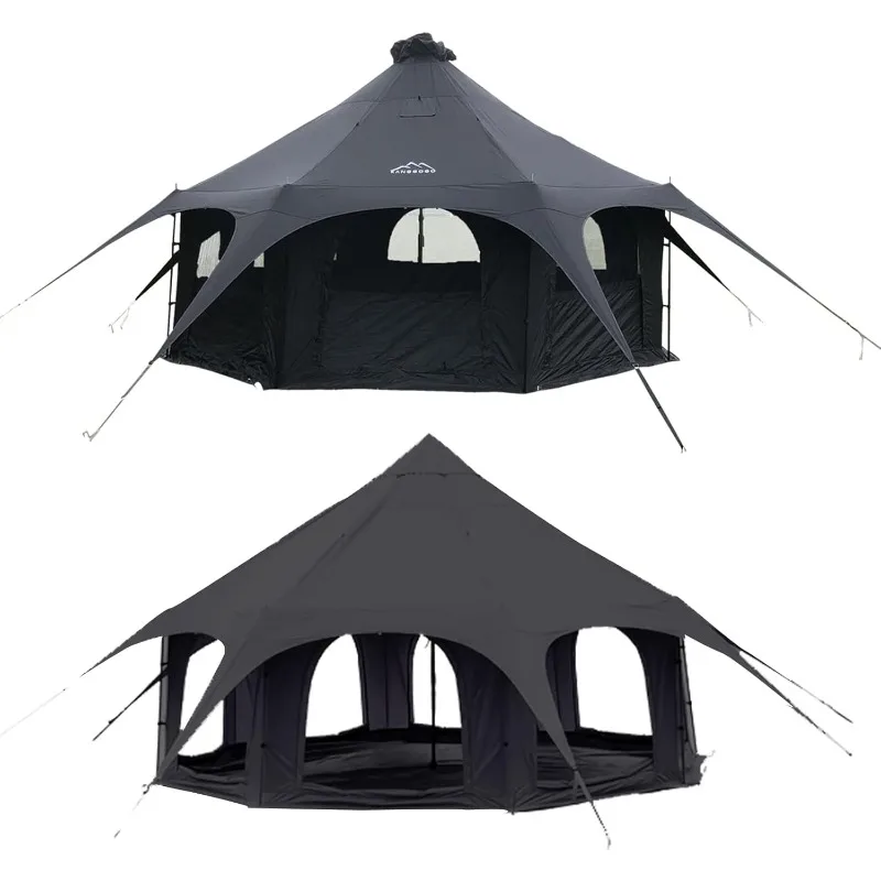 Cotton Canvas Tent Bell - Yurts Breathable and Windproof Glamping for Family Camping