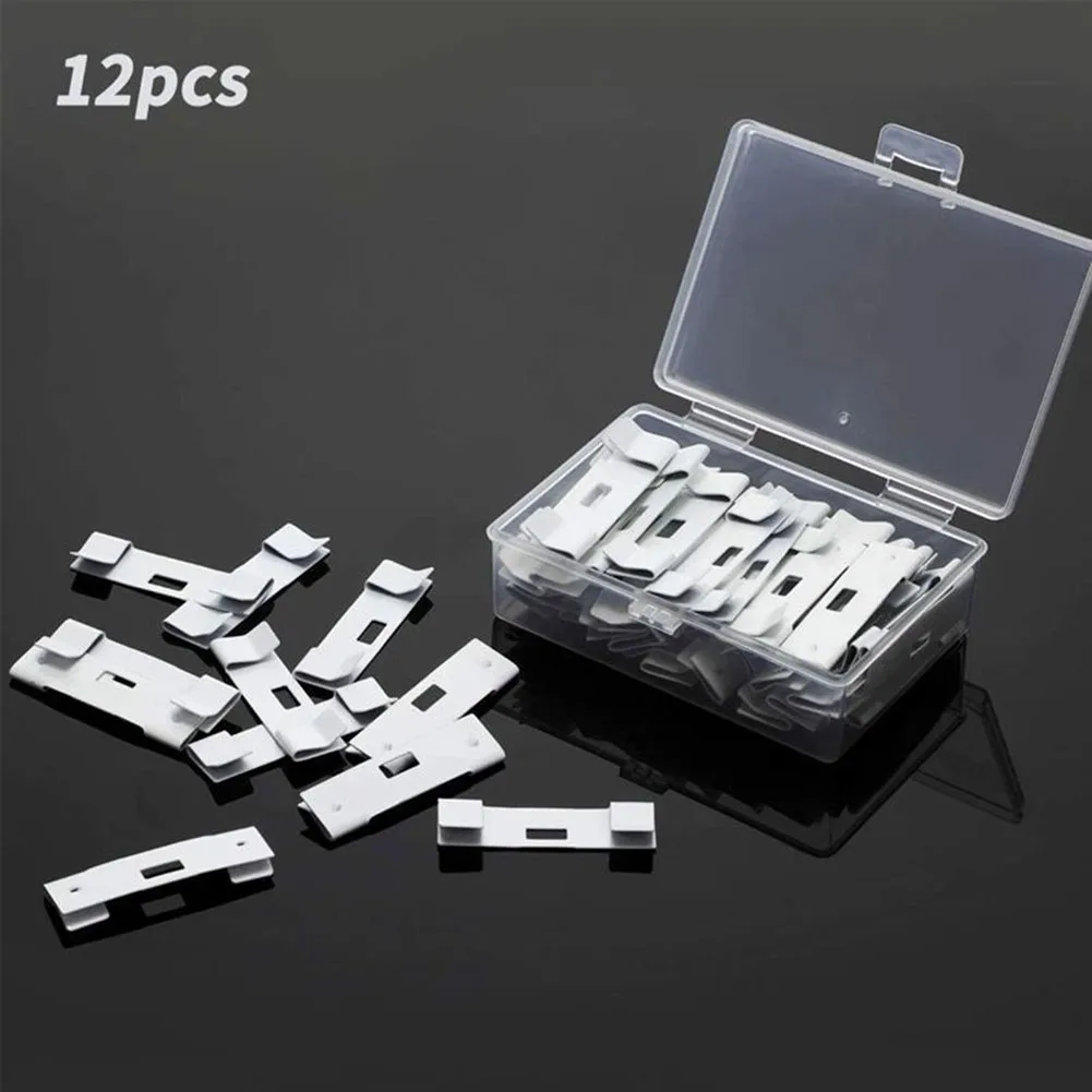 

Высококачественный набор зажимов для штор из 12 предметов. Венецианские жалюзи. Металлические зажимы. Легко устанавливается без сверления. Оборудование для окон.