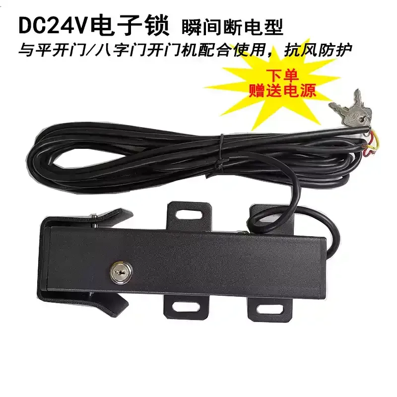 DC24V Electronic Lock Instant Power-off Type Casement Door Eight-character Door Villa Electric Door Opener Intelligent Wind