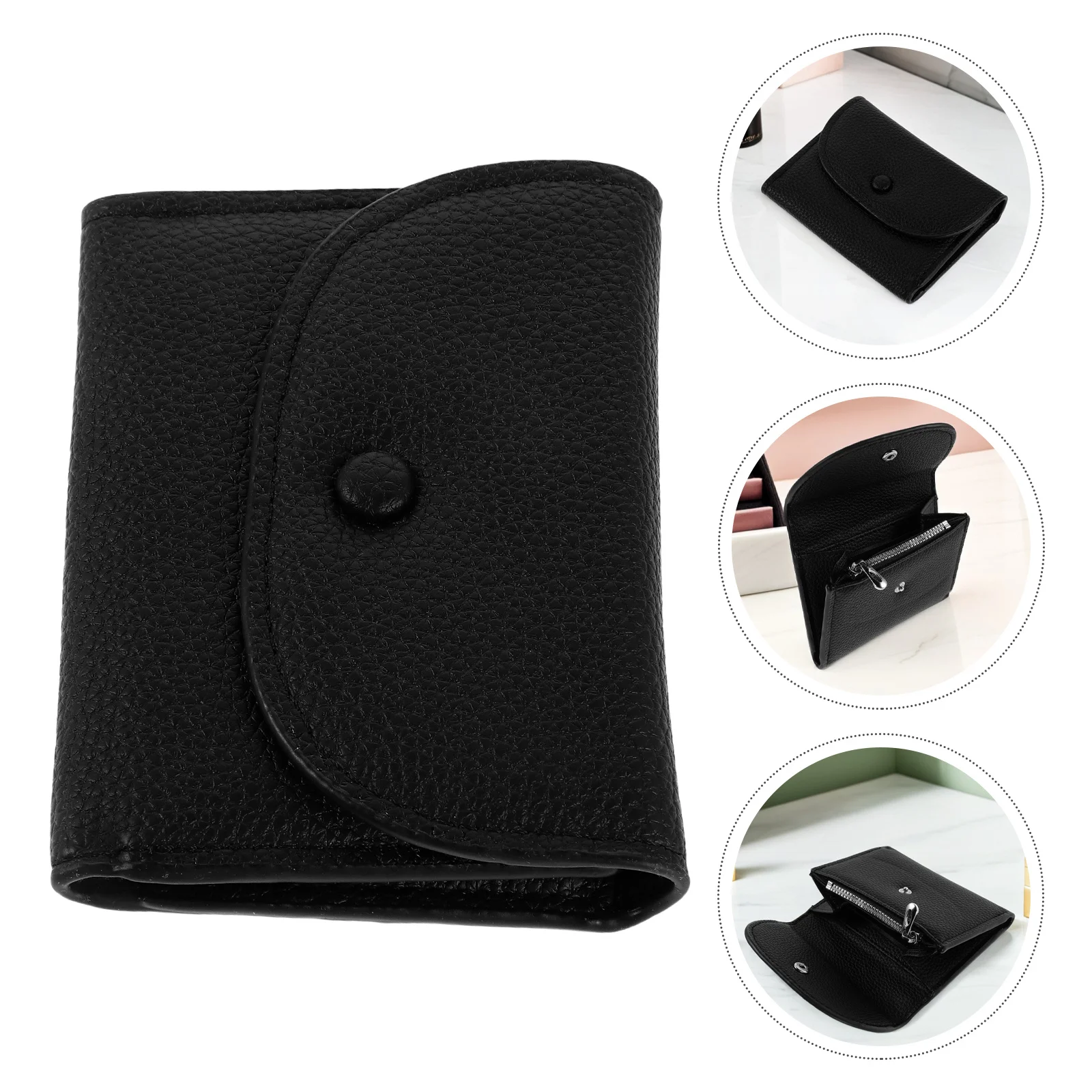 

Ultra-Thin Small Wallet Minimalist Card Holder Slim Coin for Women Men Daily Travel Outdoor Shopping