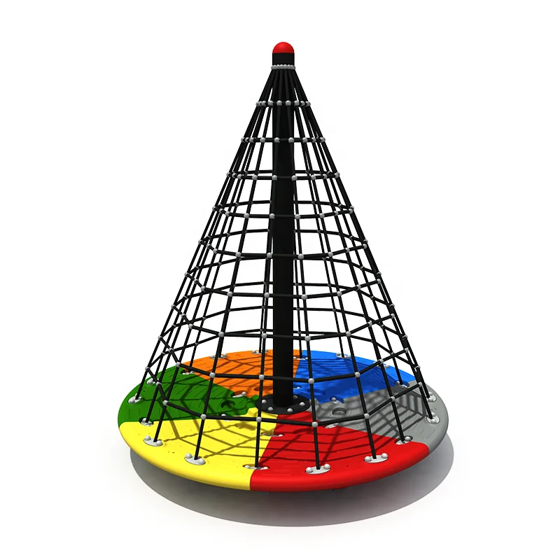 Popular Outdoor Children's Rotating Rope Net Mountaineering Adventure Theme Park Rides children's playground climbing net