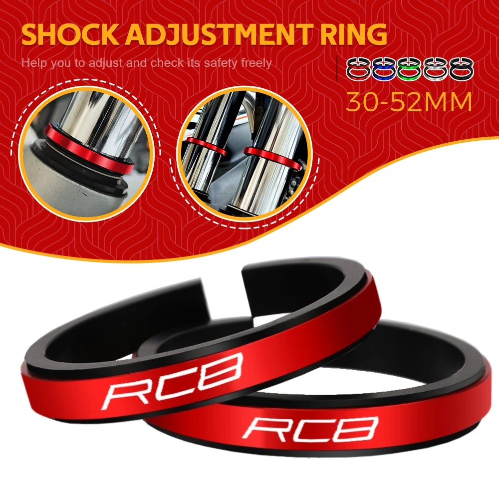 

FOR RC8 RC8R 2009-2016 2015 2014 Motorcycle Adjustment Shock Absorber Auxiliary Rubber Ring CNC Accessories Fit 30MM-52MM