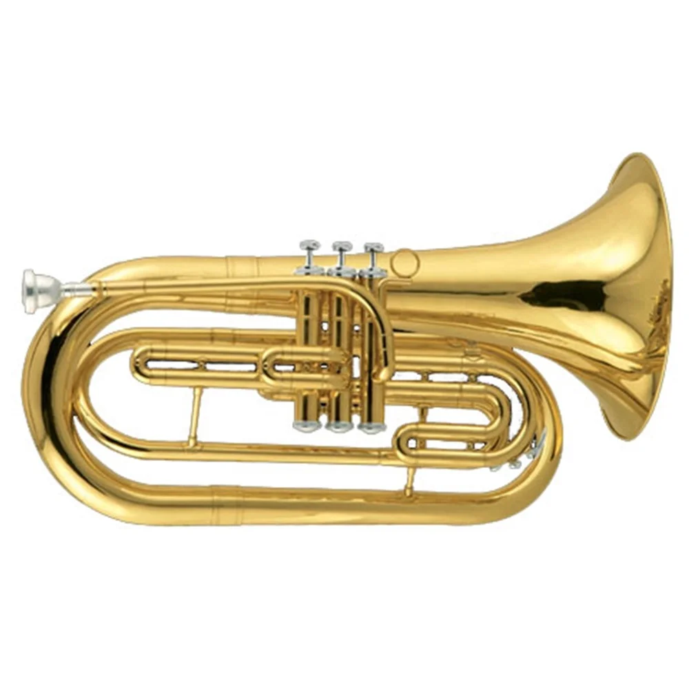 

Gold lacquer Tone Bb Marching Baritone horn