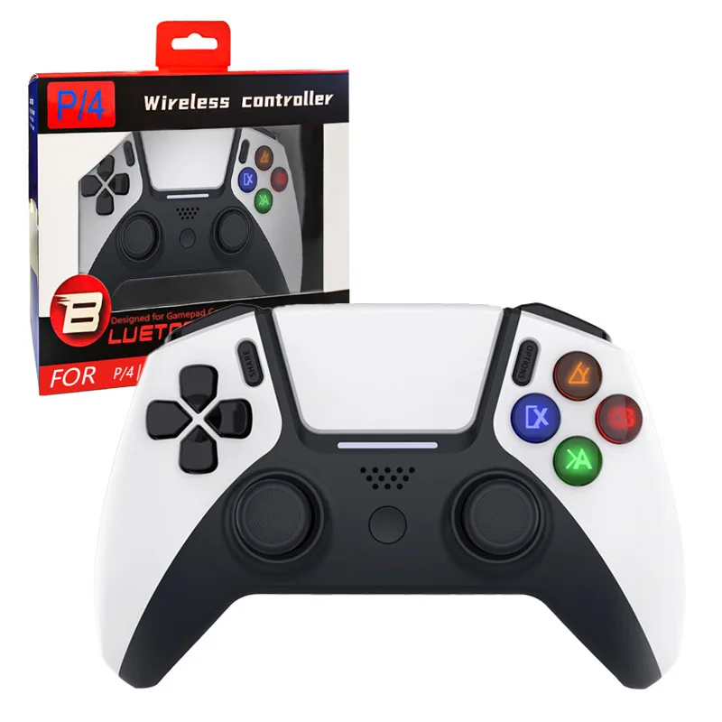 New Custom Game Controller P4 Wireless Bluetooth Controller for PC, Tablet, USB, Phone, Steam Joystick