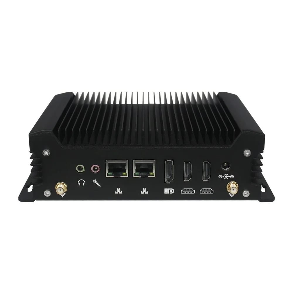 Intel U5-125U 12 Core Fanless Mini PC 8 USB 3 HD Dual Lan Industrial Computer Linux