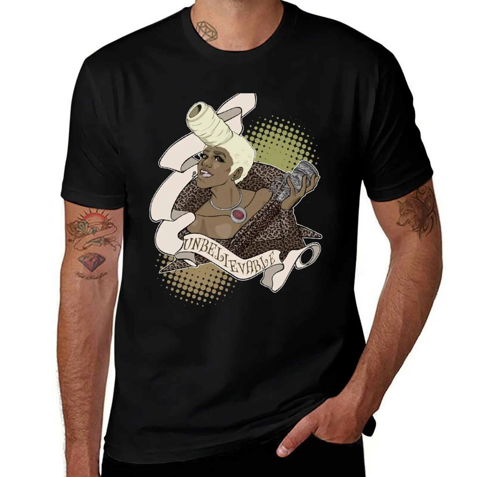 T-shirt UNBELIEVABLE, t-shirt basique uni à manches courtes
