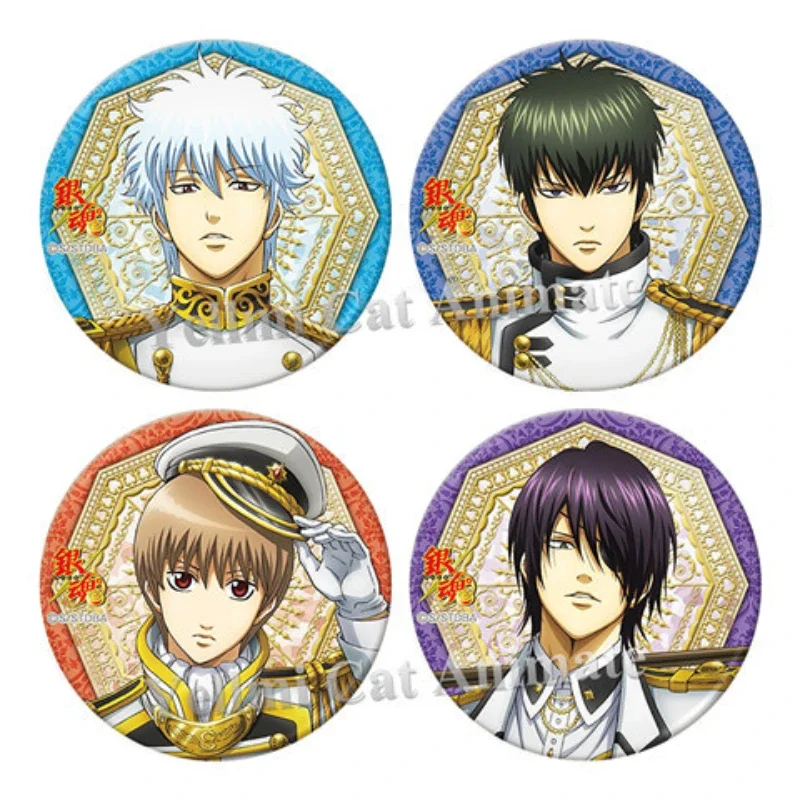 Sakata Gintoki Hijikata Toushirou Okita Sougo TakasugiShinsuke Popular Anime Peripheral Badges Cute Brooch for Clothes Jewelry