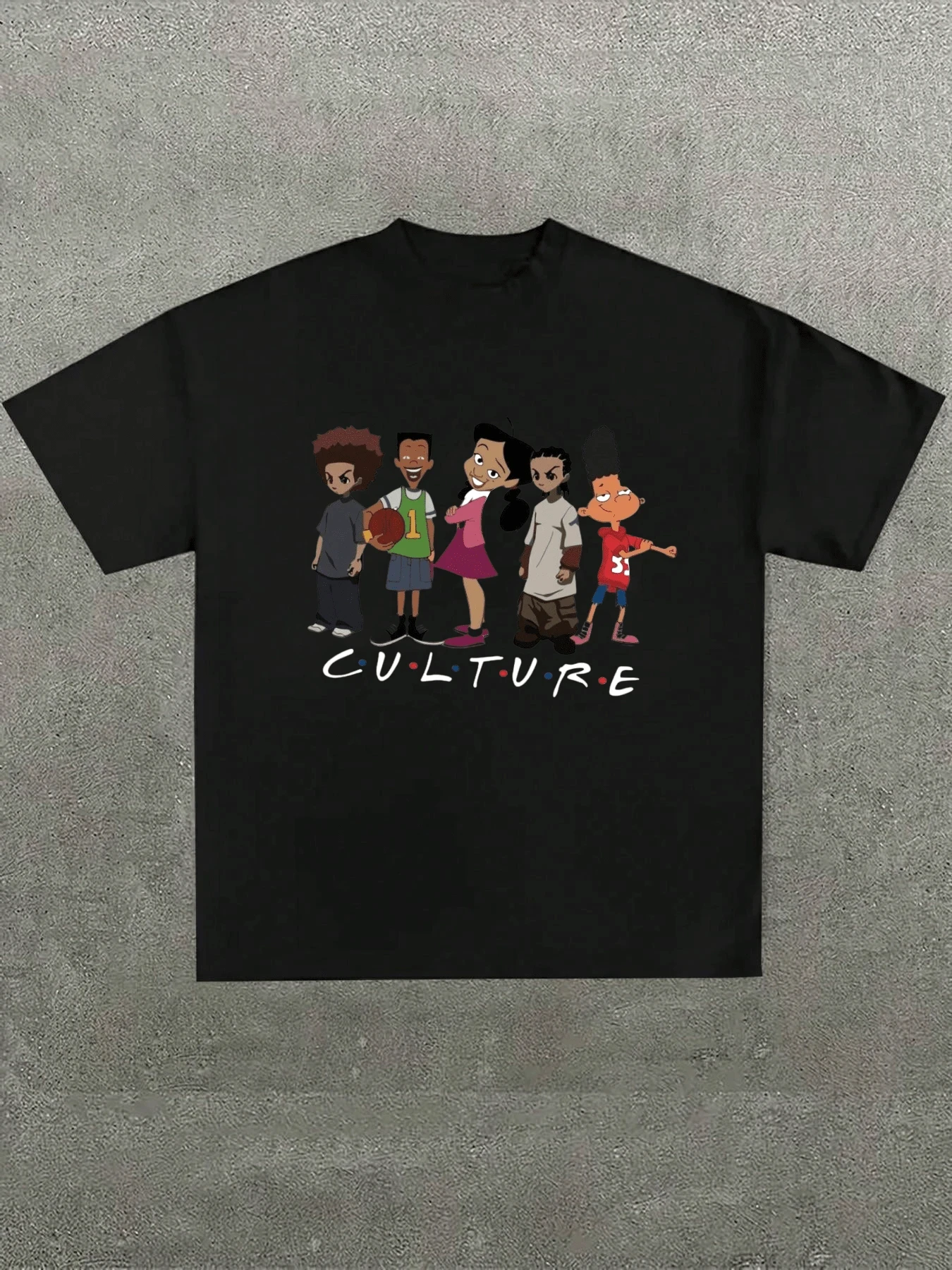 نابضة بالحياة ساوث بارك مستوحاة القطن الأسود تي شيرت لينة وعادية 220gsm نمط تي شيرت مطبوع الرجال تي شيرت