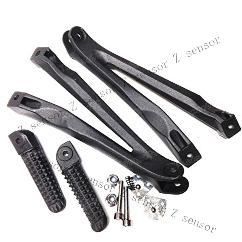 Z+ For Yamaha YZF R1 2004-2008 New Black Rear Passenger Footrest Foot Pegs Bracket