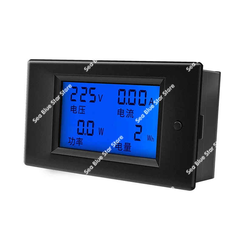AC digital voltmeter, ammeter, power, energy consumption meter, power instrumentation and meter tester