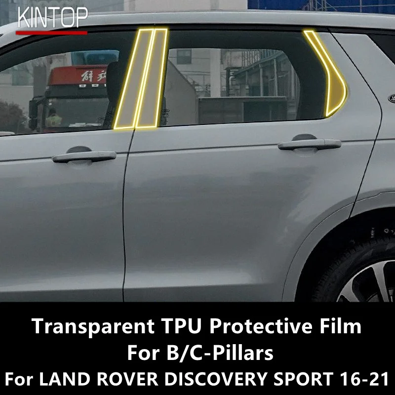 

For LAND ROVER DISCOVERY SPORT 16-21 B/C-Pillars Transparent TPU Protective Film Anti-scratch Repair Film Accessories Refit