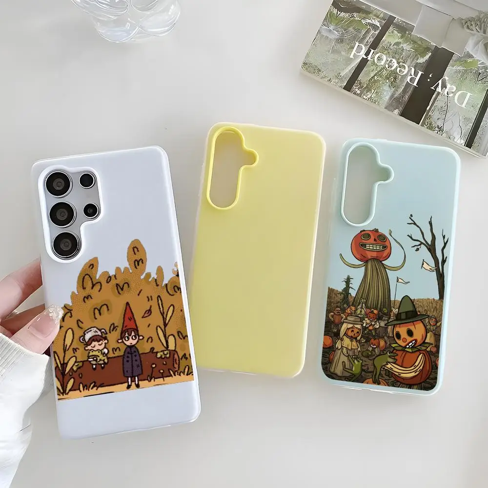 CarttonOOverTheGardenWall Phone Case Clear TPU Case For Samsung S22-S26, 2-in-1 Detachable Card Holder