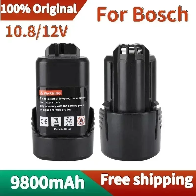 

Bosch nickel battery 10.8V/12V 9800mAh tool battery gsr120-li rechargeable drill battery BAT411 lithium battery 12v 12v battery