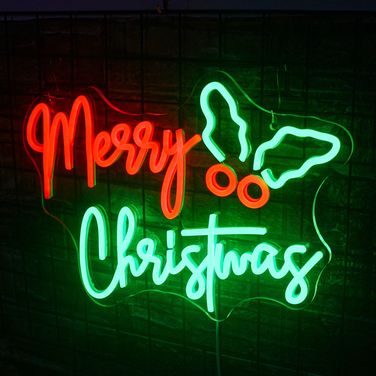 Merry Christmas Neon Sign Wall Decor Light Christmas Personalized Gift LED Sign For Christmas Party Room Store Bar Dimmable Lamp