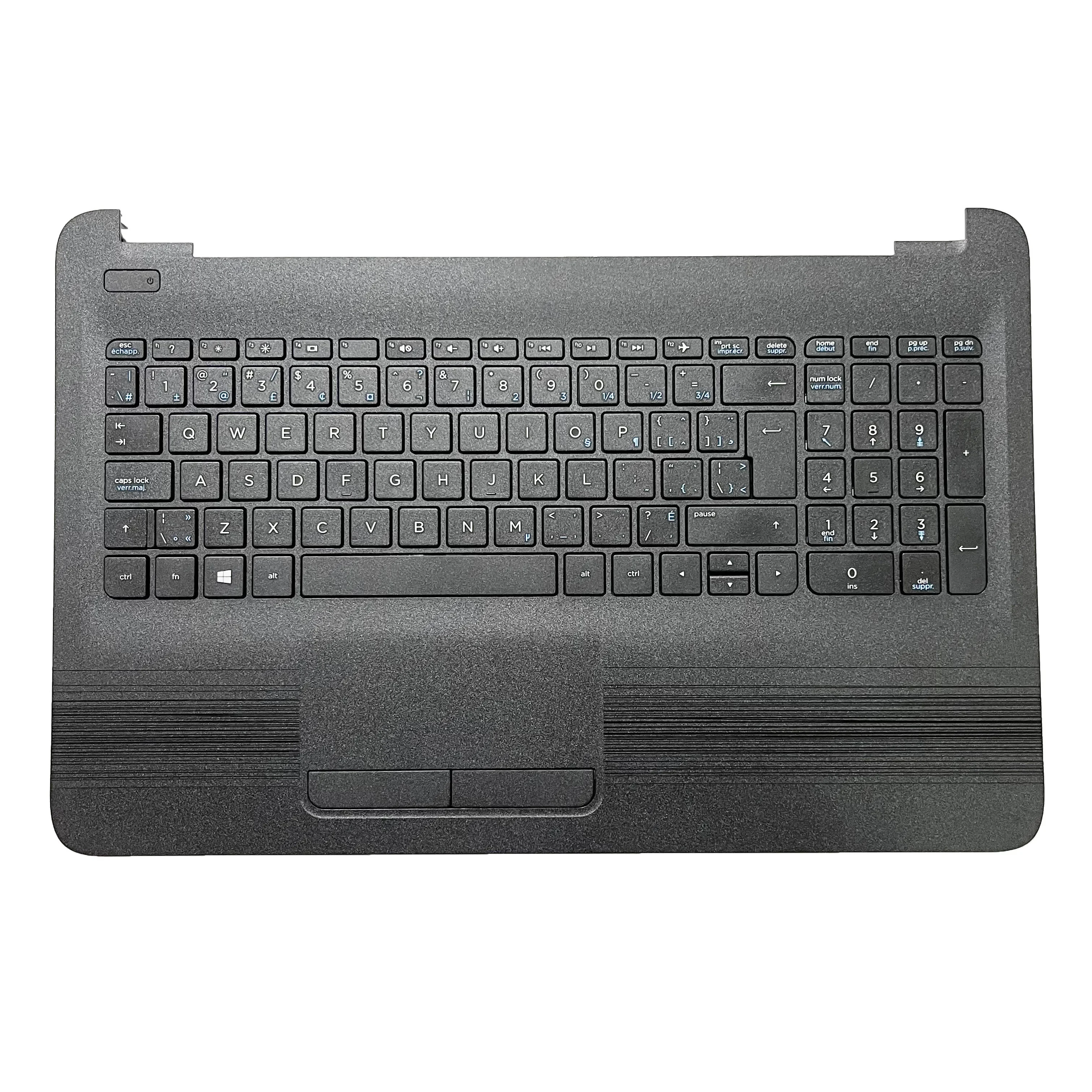 Imagem -03 - Teclado Russo dos Eua para hp Tpn-c125 Tpn-c126 15-ac 15-ay 15-af 15-ba 250 g4 g5 Tampa Superior do Palmrest 855027001 Novo