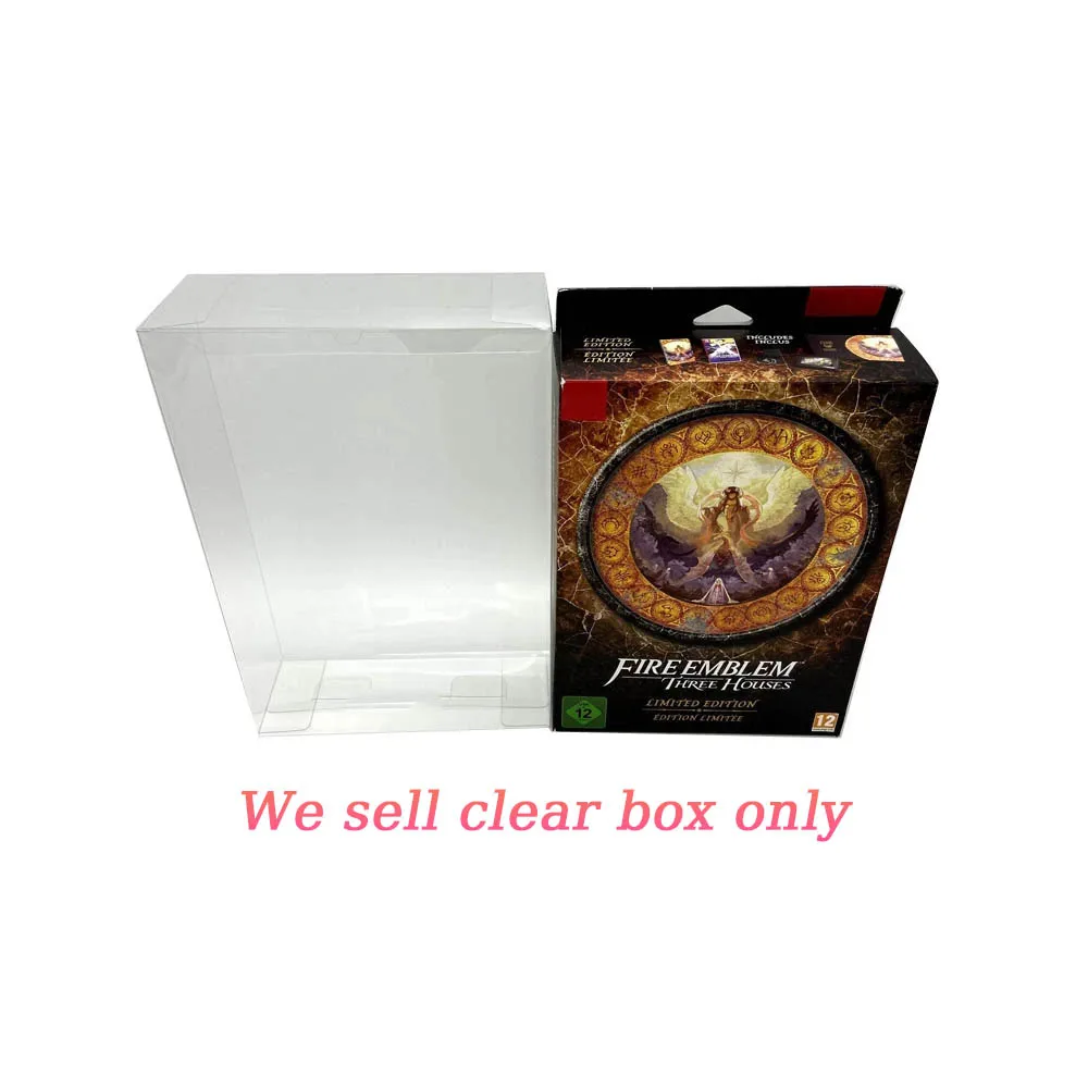 Transparent PET Protective cover For Swith NS EU version Fire emblem limited edition box collection clear display storage box