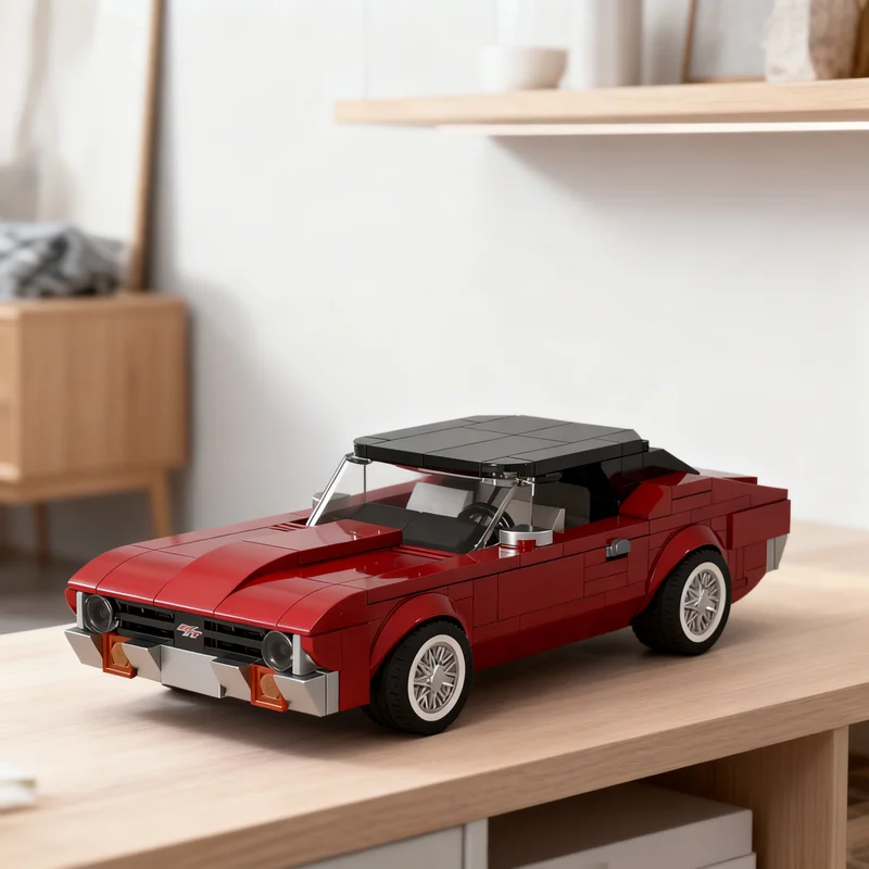 335pcs MOC Chevy Nova 8wide MOD City Champions Model Building Blocks DIY Gift Creative Collectible Display Decor Premium Adult