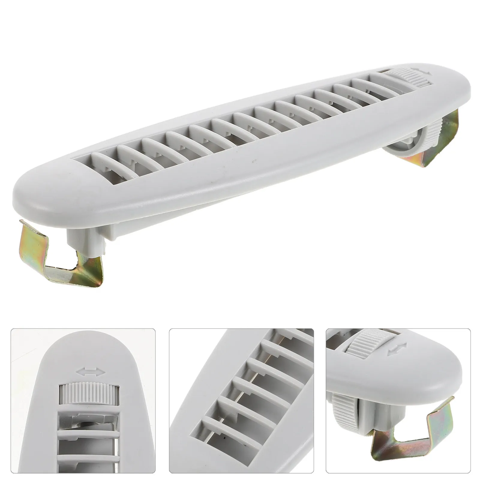 Rotatable Car Air Conditioning Vent Switch Plastic Adjustable Air Outlet for Bus Rv Motorhome Trailer Enhanced Airflow