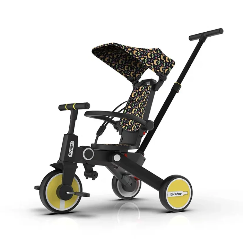 Bebehoo Seven-in-one Trolley 1-3 Years Old Baby Artifact Baby Bicycle Can Be Lightweight Children\'s Tricycle