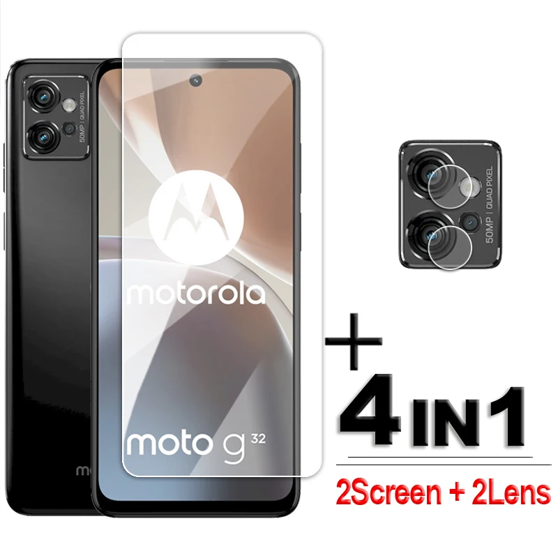 

Прозрачное стекло для Motorola Moto G32, закаленное стекло 2.5D, Защита экрана для Moto G32, защитное стекло Moto G32, пленка для объектива 6,5 дюйма