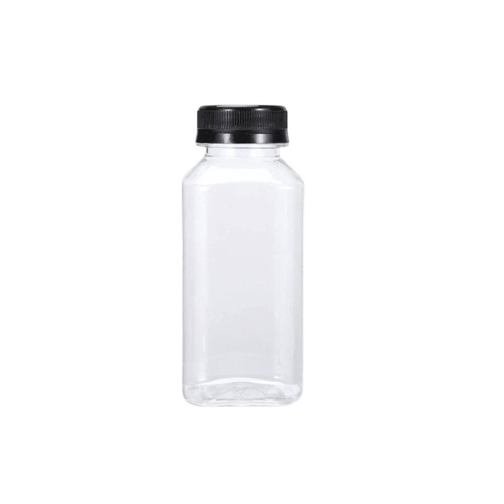 Portable 250/350/500ml Juice Bottles Plastic Clear Milk Tea Bottle Spill-Proof Long-Lasting Refilling Water Bottle Easy Cleaning