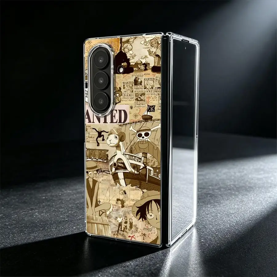 Pirate Ship Anime Case for Samsung Galaxy Z Fold 8 Ultra ZFold6 ZFold7 ZFold4 ZFold3 Z Fold 7 6 5 4 3 ZFold5 Phone Funda