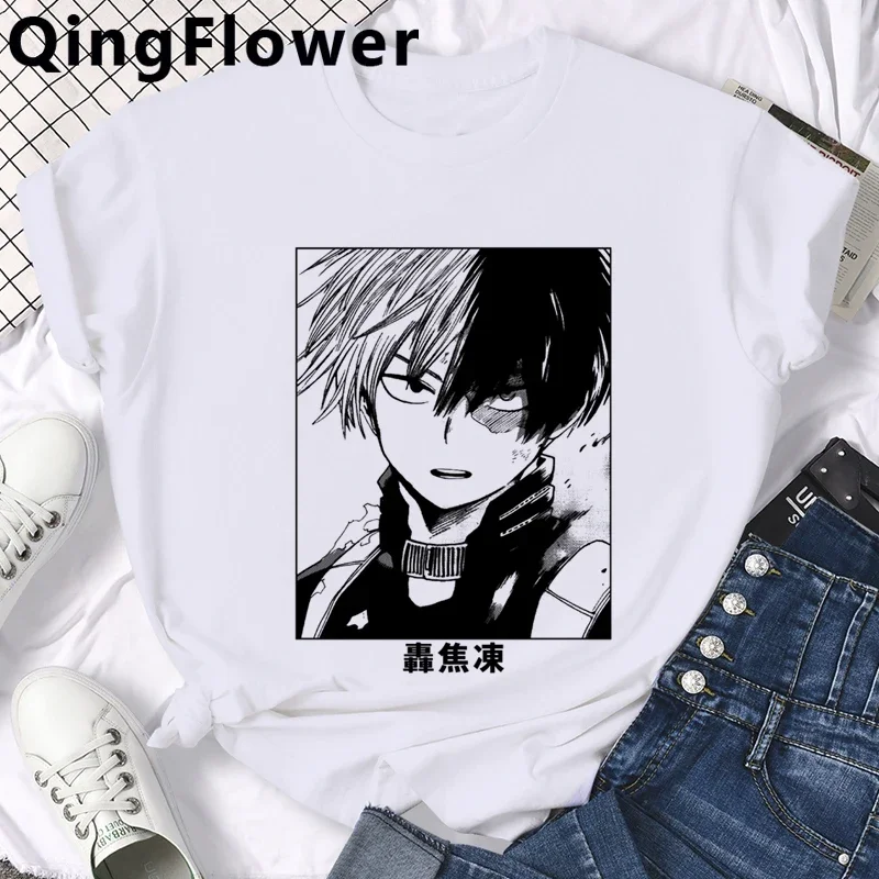 Japanese Anime My Hero Academia Bakugou T Shirt Men Todoroki Boku No Hero Academia Tshirt Graphic Dabi Bnha Graphic Tshirt Male